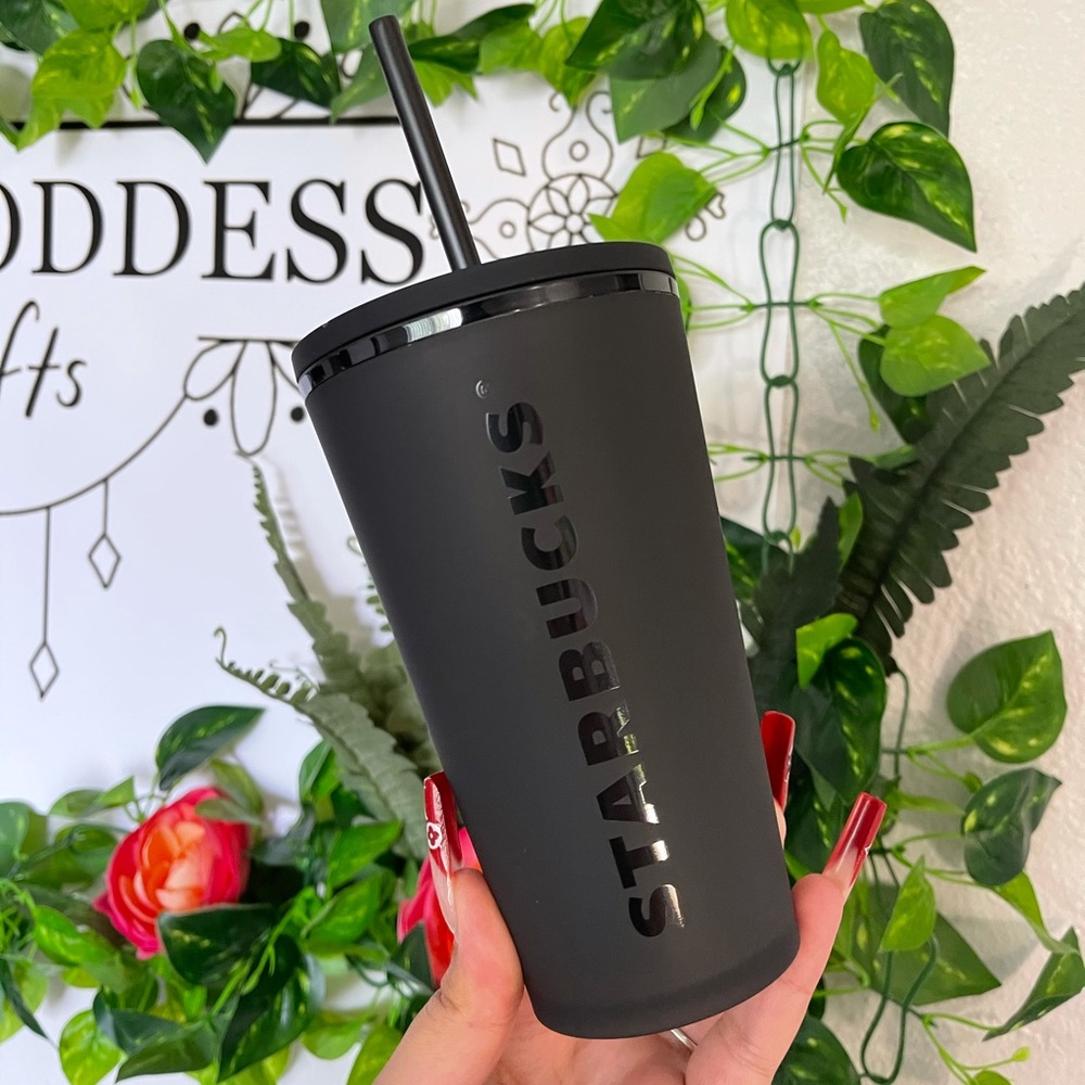 Starbucks Matte Black Grande Soft Touch Tumbler